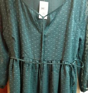 Motherhood maternity tunic top emerald green